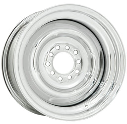 WHEELVINT 4-1/2 & 4-3/4" Bolt Circle With 3-1/4" Back Space Full Chrome Solid Steel Rim 15 x 5" WV22-5512314 Autofit