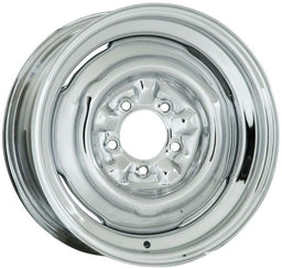 WHEELVINT 4-1/2 & 4-3/4" Bolt Circle With 4-1/2" Back Space Chrome Smoothie Steel Rim 15 x 10" WV10-5012042 Autofit