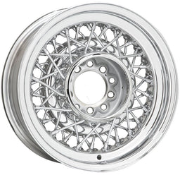 WHEELVINT 4-1/2 & 4-3/4" Bolt Circle With 4-1/4" Back Space Chrome Street Rod Wire Rim 15 x 8" WV73-5812044 Autofit