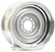 WHEELVINT 4-1/2 & 4-3/4" Bolt Circle With 4" Back Space Chrome Outer, Grey Primer Center Smoothie Steel Rim 15 x 7" WV13-571204 Autofit