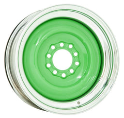 WHEELVINT 4-1/2 & 4-3/4" Bolt Circle With 4" Back Space Chrome Outer, Grey Primer Center Solid Steel Rim 15 x 6" WV21-561204 Autofit