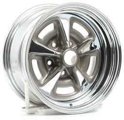 WHEELVINT 4-3/4" Bolt Circle With 4-1/2" Back Space Chrome Pontiac Rallye II Rim 15 x 8" WV60-5834042-C Autofit