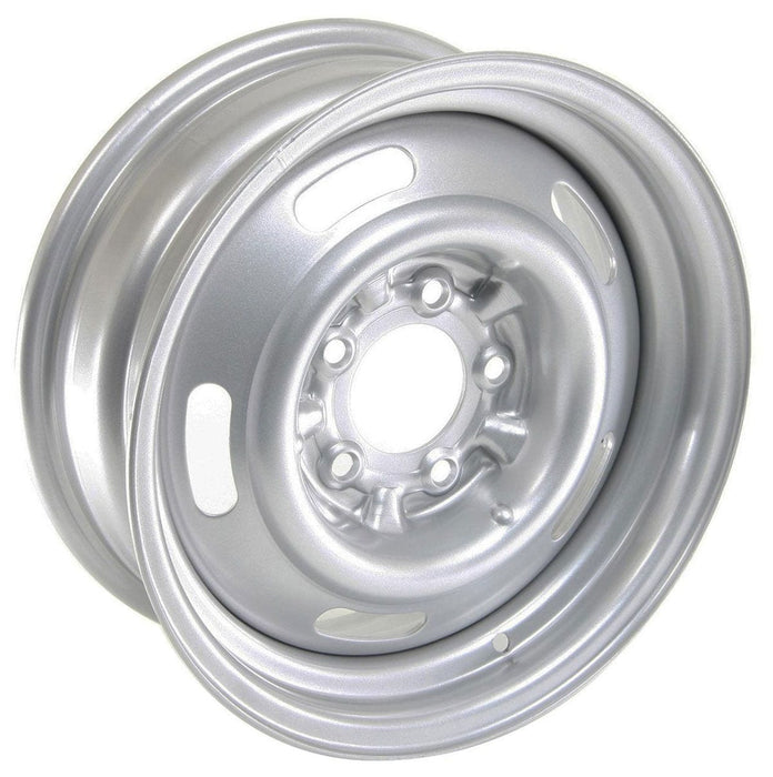 WHEELVINT 4-3/4" Bolt Circle With 4" Back Space Silver Corvette Style Rallye Rim 15 x 6" WV30-563404 Autofit