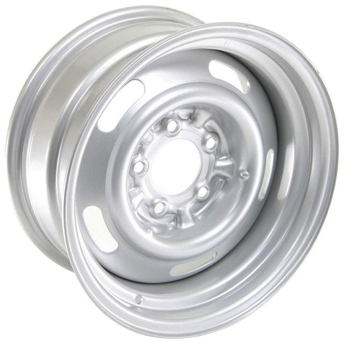 WHEELVINT 4-3/4" Bolt Circle With 4" Back Space Silver Corvette Style Rallye Rim 15 x 7" WV30-573404 Autofit