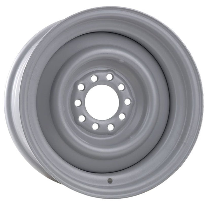 WHEELVINT & 5-1/2" Bolt Circle With 3" Back Space Smoothie Steel Rim 15 x 5" - Grey Primer Finish WV12-550503 Autofit