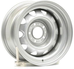WHEELVINT 5 x 4-1/2", 4-1/2" Back Spece Chrysler Rallye 15" x 8" Silver Powder Coat WV56-5812042 Autofit