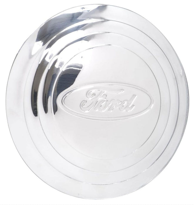 WHEELVINT Ribbed With Ford Logo Chrome Street Rod Wire Cap WV2002 Autofit