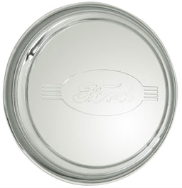 WHEELVINT Ribbed With Ford Script Logo, Stainless 1942 Ford Cap WV2009 Autofit