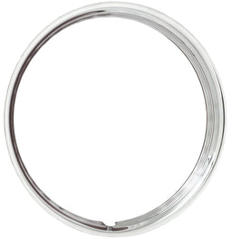 WHEELVINT Suit All Steel Wheels 5" Wider Stainless 16" Ribbed Hot Rod Style Trim Ring WV3006-16 Autofit