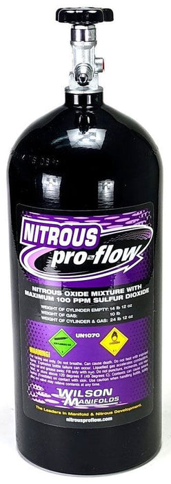 WILSON 21" x 7" dia. Nitrous Bottle 10-lb. (Black) WI307210 Autofit