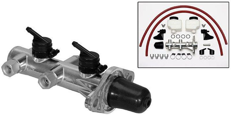 WILWOOD 1.0" Bore, Polished Finish Compact Remote Tandem Master Cylinder WB260-14243-P Autofit