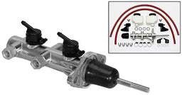 WILWOOD 1-1/8" Bore, Polished Finish Compact Remote Tandem Master Cylinder WB260-14244-P Autofit
