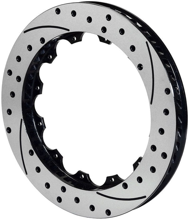 WILWOOD 14.00" O.D x 1.10" Thick, 0.251" Hole Size, 12 x 8.75" Bolt Circle, 8 SRP Drilled Performance Rotor L/H WB160-8401-BK Autofit