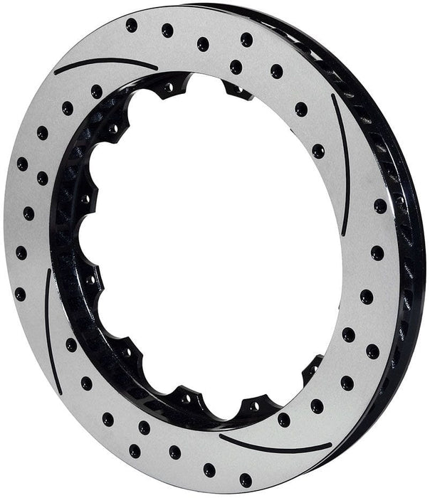 WILWOOD 14.00" O.D x 1.10" Thick, 0.251" Hole Size, 12 x 8.75" Bolt Circle, 8 SRP Drilled Performance Rotor R/H WB160-8400-BK Autofit