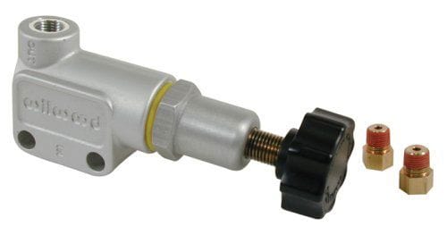 WILWOOD Also Includes Tube Nut Adapters for Installation of 3/8" Tubing Knob Style Proportioning Valve with 1/8-27 NPT Inlets WB260-8419 Autofit