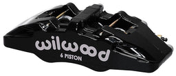 WILWOOD Black, Left Hand Forged Dynapro 6 Lug Mount Caliper, 1.38/1.00/1.00" Pistons, .81" Disc WB120-134 Autofit