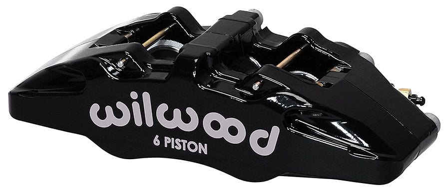 WILWOOD Black, Left Hand Forged Dynapro 6 Lug Mount Caliper, 1.38/1.00/1.00" Pistons, .81" Disc WB120-134 Autofit
