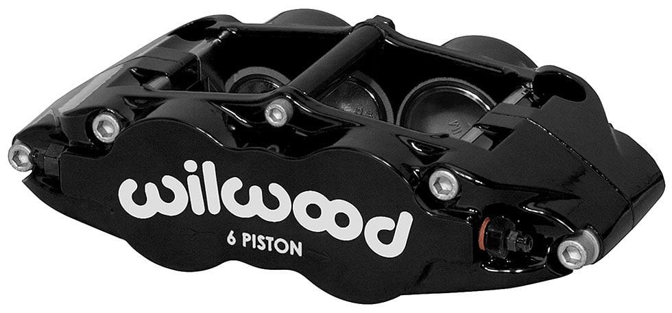 WILWOOD Black, Right Hand 6-Piston Dust Seal Caliper, 1.62/1.12/1.12" Pistons, 1.10" Disc WB120-14436-BK Autofit