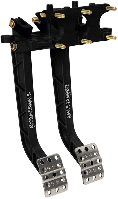 WILWOOD Clutch & Brake, 6.25:1 Pedal Ratio Adjustable Reverse Mount Triple Master Cylinder Pedal Assembly WB340-11299 Autofit