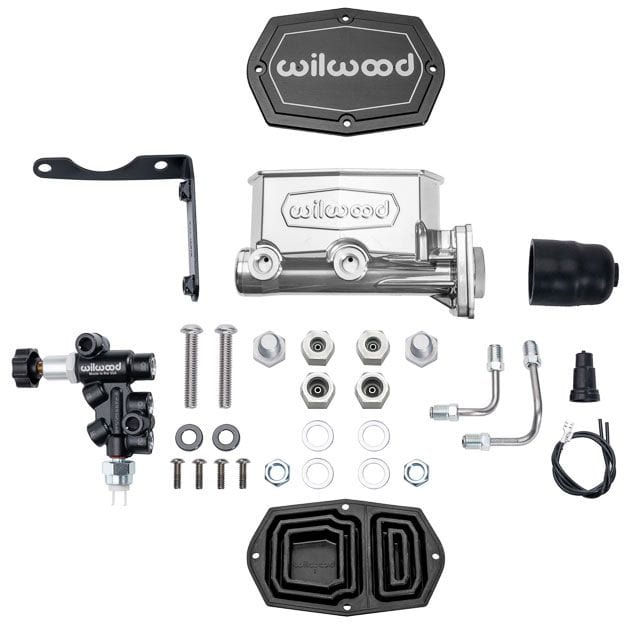 WILWOOD Compact Tandem Master Cylinder & Valve Kit, Mopar 4-Bolt, 1.00" Bore Compact Tandem Master Cylinder & Valve Kit, Mopar 4-Bolt, 1.00" Bore WB261-16797 Autofit