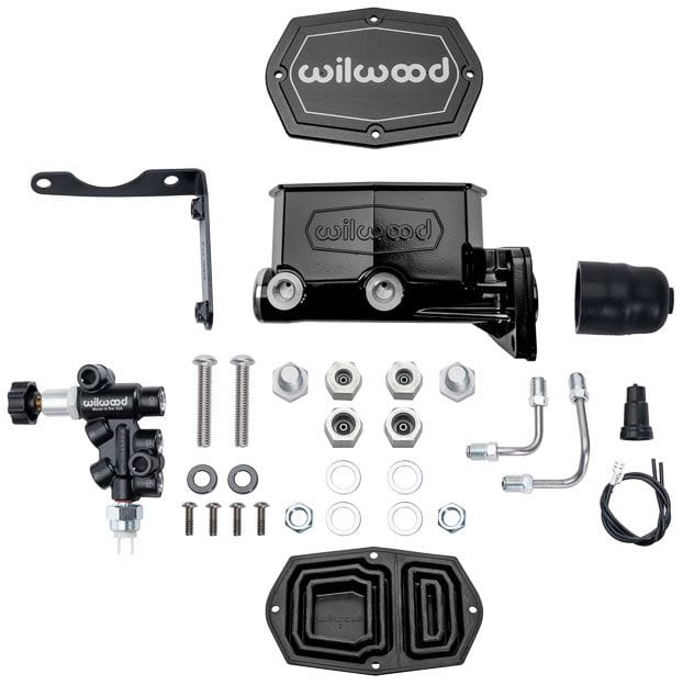 WILWOOD Compact Tandem Master Cylinder & Valve Kit, Mopar 4-Bolt, 1.00" Bore Compact Tandem Master Cylinder & Valve Kit, Mopar 4-Bolt, 1.00" Bore WB261-16797 Autofit