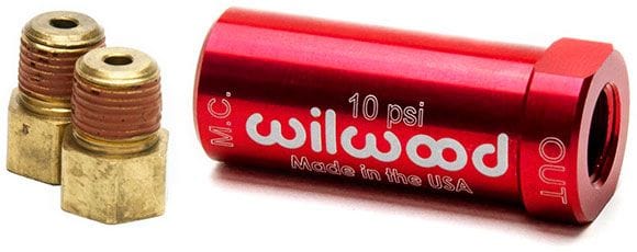 WILWOOD Red - 10psi, With Fitings Residual Pressure Valve WB260-13784 Autofit