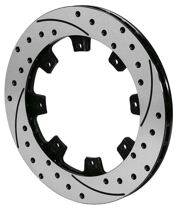 WILWOOD SRP Drilled Rotor 12.19", L/H .810" Thick, 8 x 7.62" PCD WB160-7106-BK Autofit