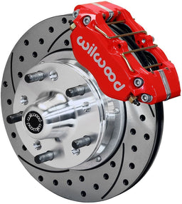 WILWOOD Suit 67-72 Camaro/Chevelle, 64-73 Buick, 64-74 Oldsmobile, 64-74 Pont Dynapro Dust-Boot Front Brake Kit - 4-Piston 11" - Red Caliper WB140-13202-DR Autofit