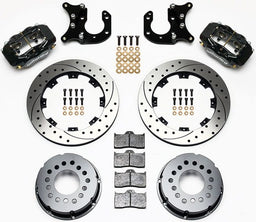 WILWOOD Suit Big Ford, 2.36" Axle Offset, Drilled Forged Dynalite Pro Series Rear Brake Kit Billet WB140-2115-BD Autofit