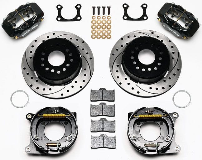 WILWOOD Suit Big Ford, 2.36" Axle Offset Forged Dynalite Rear Parking Brake Kit Drilled WB140-7139-D Autofit