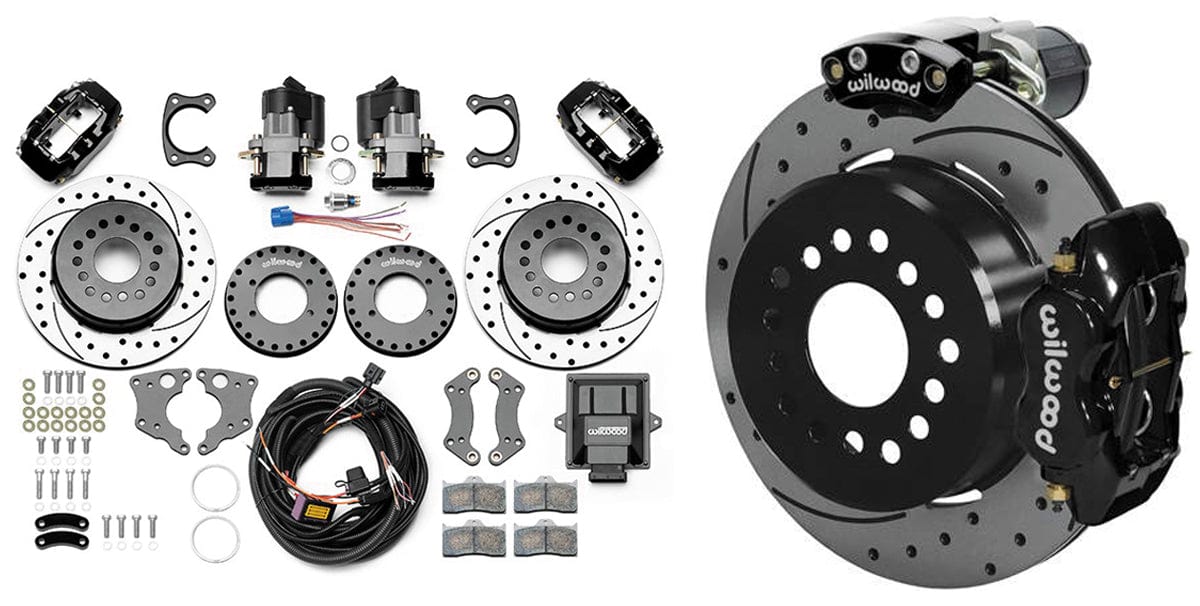 WILWOOD Suit Big Ford New Style, 2.5" Offset Electric Park Brake Kit with 11" Rotors & Dust Boot Calipers WB140-15842-D-DS Autofit