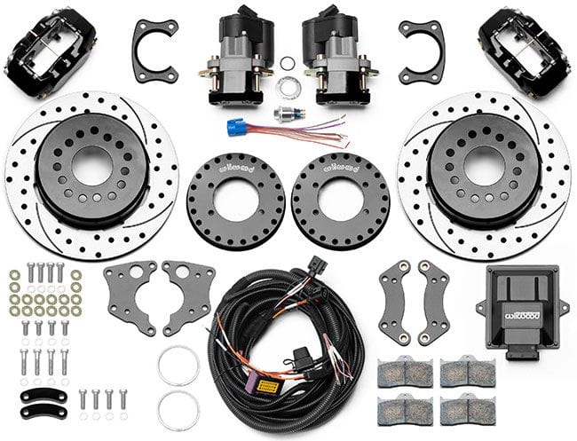 WILWOOD Suit Big Ford New Style, 2.5" Offset Electric Park Brake Kit with 12.19" Rotors & Dust Boot Calipers WB140-15843-D-DB Autofit