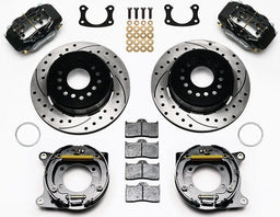 WILWOOD Suit Big Ford New Style, 2,50" Axle Offset, Drilled Forged Dynalite Rear Parking Brake Kit WB140-7140-D Autofit