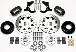WILWOOD Suit Chevrolet 1955-56-57 Forged Dynalite Big Brake Front Brake Kit (Hub) WB140-7676-D-DB Autofit