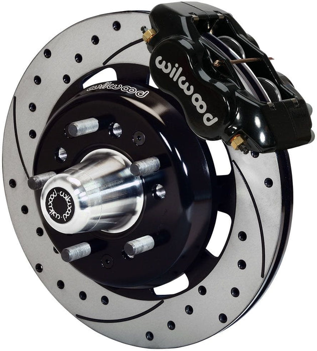WILWOOD Suit Chevrolet 1955-56-57 Forged Dynalite Big Brake Front Brake Kit (Hub) WB140-7676-D-DB Autofit