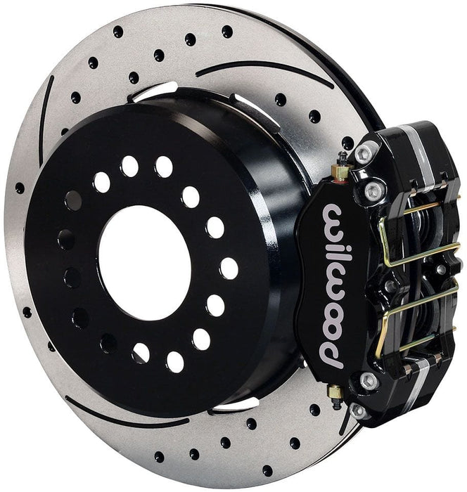 WILWOOD Suit Ford Big Bearing With 2.50 Offset & Internal Park Brake Dynapro Dust-Boot Rear Brake Kit - 4-Piston 12.19" WB140-13207-D Autofit