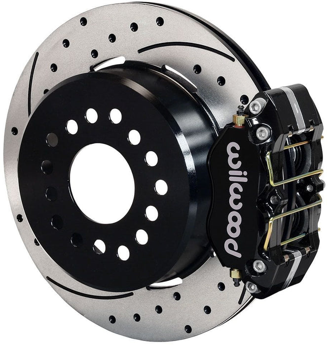 WILWOOD Suit Ford Small Bearing With 2.50 Offset & Internal Park Brake Dynapro Dust-Boot Rear Brake Kit - 4-Piston 12.19" WB140-13206-D Autofit
