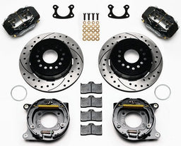 WILWOOD Suit Small Ford, 2.50" Axle Offset Forged Dynalite Rear Parking Brake Kit Drilled WB140-9282-D Autofit