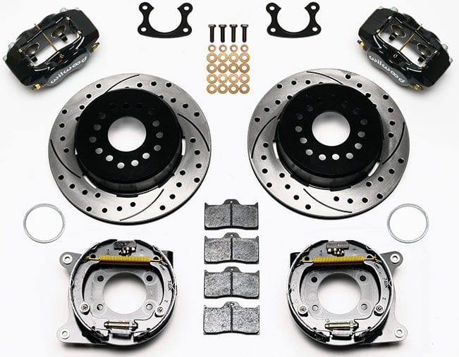 WILWOOD Suit Small Ford, 2.66" Axle Offset Forged Dynalite Rear Parking Brake Kit Drilled WB140-7143-D Autofit