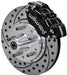 WILWOOD Suit Wilwood Pro Spindle, Std. Height & 2" Drop Forged Dynalite Dust-Boot Front Brake Kit - 4-Piston 11" WB140-13345-D Autofit