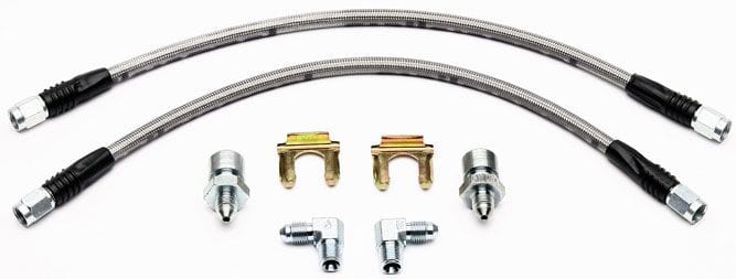WILWOOD Universal 18" Braided Flexline Kit, 3/8"-24 Chassis Fittings WB220-8307 Autofit