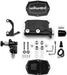 WILWOOD with Bracket and Valve Compact Tandem Master Cylinder Kit, 1" Bore, Black WB261-14963-BK Autofit