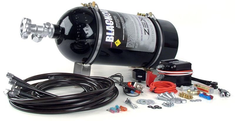 ZEX 75-175 Horespower Blackout Series GM LS Wet Nozzle Nitrous Kit ZEX82235B Autofit